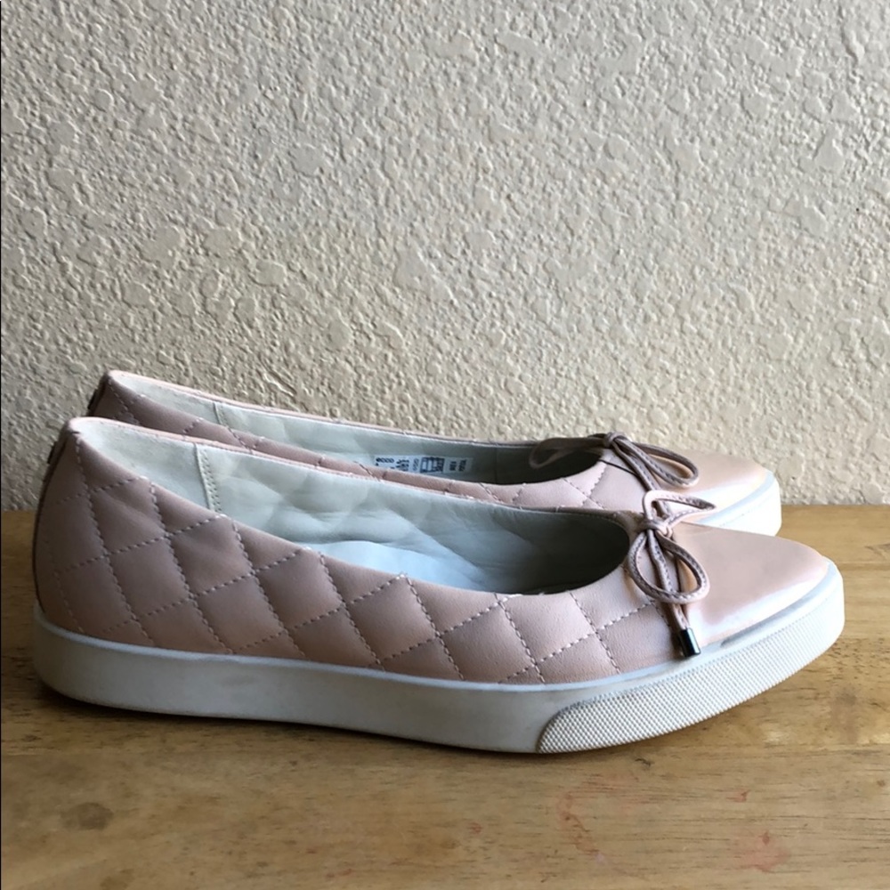 Ecco Leather Gillian Ballerina flat Pink soft 7.5